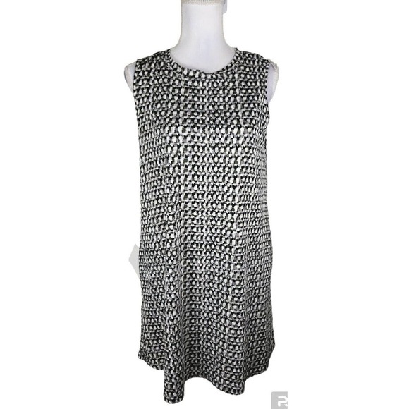 APT. 9 ~Woman Size16W-22W~ Black/White Sleeveless Flare Dress Unlined NWT - Picture 6 of 12